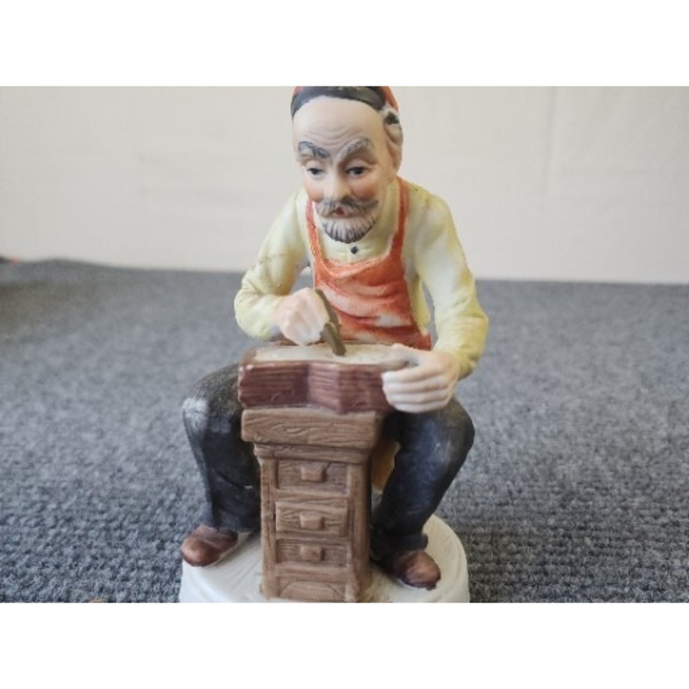 Vintage Watchmaker Watch Horologist Porcelain Charming‎ Hand Painted Figurine